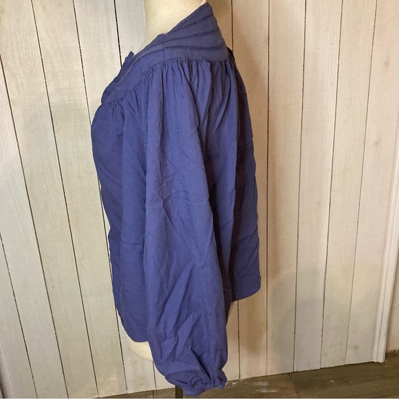 Universal Thread Blue Swiss Dot Flowy Boho Hippie Long sleeve Size S - Picture 4 of 6